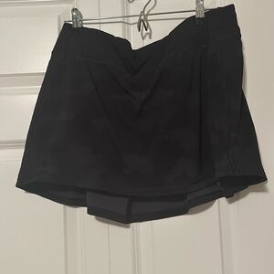 black camo lululemon skirt